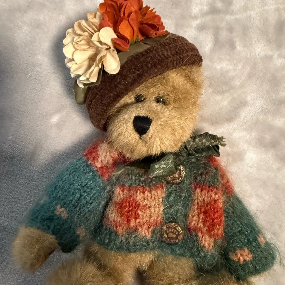 VNTG Boyds Bears Plush Aunt Fanny Fremont Fall Autumn Bear Retired 8” 1990’s NWT